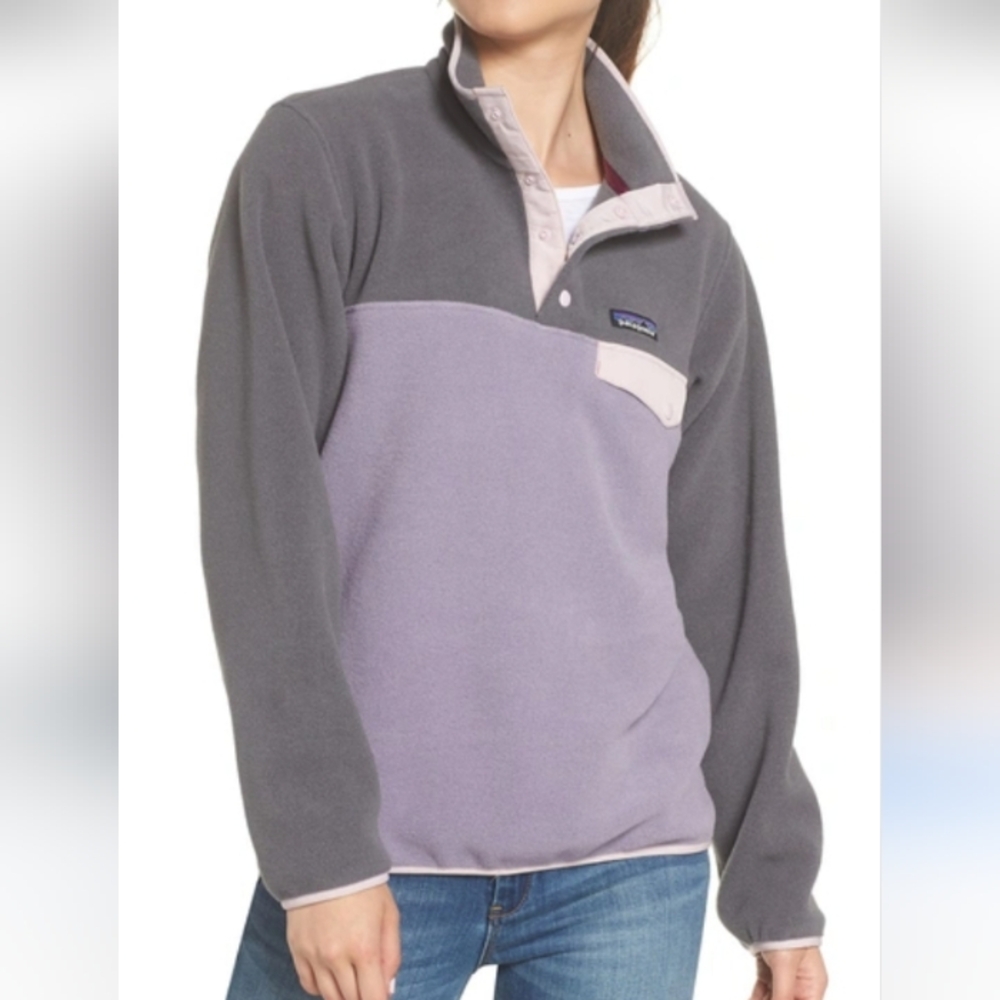 PATAGONIA Synchilla Snap-t Fleece Pullover In Smokey Violet
